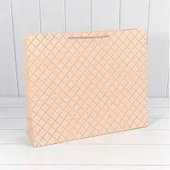 Сумка подарочная "Ромб" Розовый 50*40*15см, фото №1