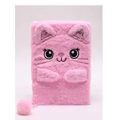 Блокнот плюшевый «Pink Kitten» (21,5*14,5 см), фото №1