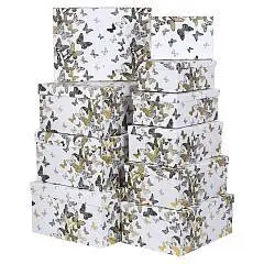 Коробка подарочная "Бабочки" тиснение 27*20*11,5см 10-5, фото №1