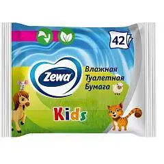 Туалетная бумага влажная Zewa Детская, 40шт, фото №1