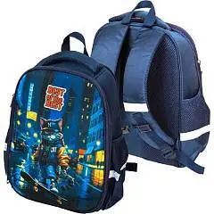 Ранец Attomex Optima Best Of The Best 37x28x18см 700г 1отд черн, фото №1