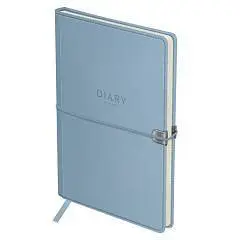 Ежедневник недат А5 "Pastel. Wave", голубой, на резинке, фото №1