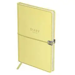 Ежедневник недат А5 "Pastel. Yellow", желтый, на резинке, фото №1