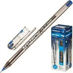 Ручка на масляной основе PenSan "My-Tech" синяя, 0,7мм, фото №1