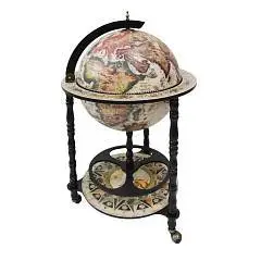 Глобус-бар напольный d 45 светлый, фото №1