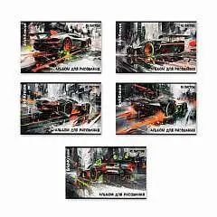 Альбом д/рис А4 40л 120г скоба ЕК Скорость с адреналином, фото №1