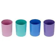 Подставка-стакан СТАММ "Лидер" круглая, пастель, ассорти, фото №1
