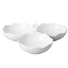 Менажница 3 секции 24Х24Х7 см, фото №1