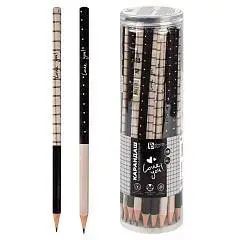 Карандаш чернографитный Fenix "Клетка" HB, трехгранный, фото №1