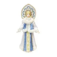 Снегурочка в кокошнике золото, 31 см, 080, фото №1