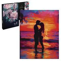 Картина по номерам Пара на закате  40*50см подр 21цв, фото №1