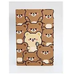Блокнот А5 "Many bear", brown (14.5*21), фото №1