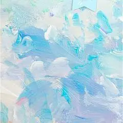 Сумка подарочная "Художество, голубой" сереб.тис. 31х42х12см, фото №1