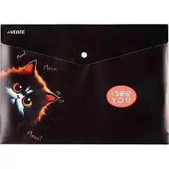 Папка-конверт на кнопке "deVENTE. I See You" A4,180 мкм, фото №1