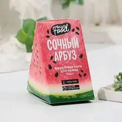 Соль д/в Beauty Food фруктовая «Сочный арбуз» 100гр, фото №1