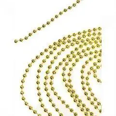 Бусы на ёлку золотые "Новогодние шарики", фото №1