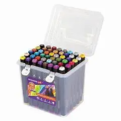 Маркеры д/скетч двуст BRAUBERG ART DEBUT "BLACK" пл бокс 48шт, фото №1