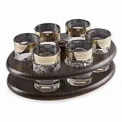 Мини-бар Барокко барная стойка Овал + 6 стопок, фото №1