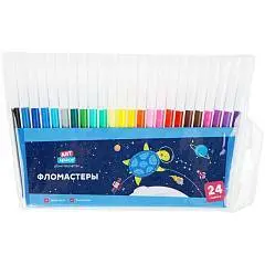 Фломастеры "Космические приключения" 24цв, ПВХ, подвес, фото №1