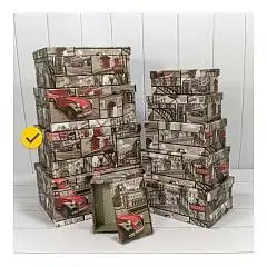 Коробка подарочная "Европа" прямоуг 32*24,5*14,4см 10-9, фото №1