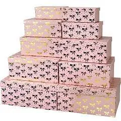 Коробка подарочная "Бантики" 31 х 23 х 13,5 см 10-7, фото №1