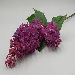 Ветка декоративная "Сирень" фиолетовая 72 см, фото №1