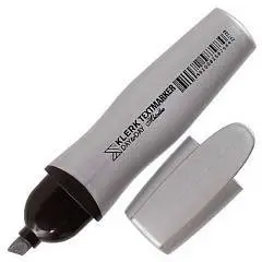 Текстовыделитель KLERK 1-5 мм, металлик серебро, фото №1