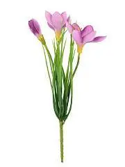 Крокус на вставке 30см розовый, фото №1
