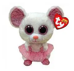 Игрушка мягкая Beanie Boos Мышка Балерина NINA 15см, фото №1
