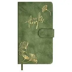 Ежедневник недат А6+ "ТИВОЛИ ГЛОСС ЗЕЛЁНЫЙ" кожзам, магнитная за, фото №1