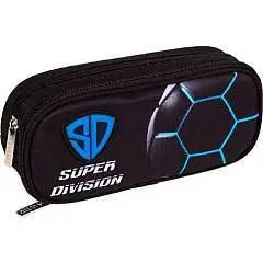 Пенал deVENTE Super Division 22x9,5x7см овальный 2отд, фото №1