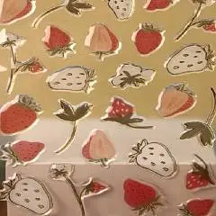 Наклейки объемные Strawberry 9*20см, фото №1