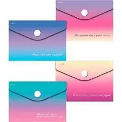 Папка-конверт на кнопке "deVENTE. Degrade",  A7, фото №1