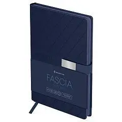 Ежедневник недат А5 "Fascia. Navy blue", магнитная застежка, тв., фото №1