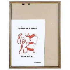 Рамка пластик 30*40 KLERK/Рамка Профиль 231562/586 ольха/золото, фото №1