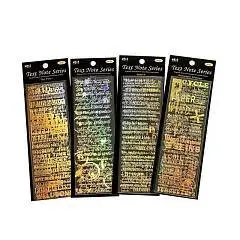 Наклейка декор TEXT NOTE SERIES набор 60*180мм, фото №1