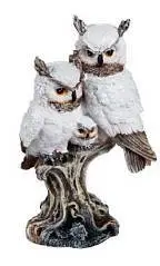 Совы Семья На Пне Новогодние Н-24см, фото №1