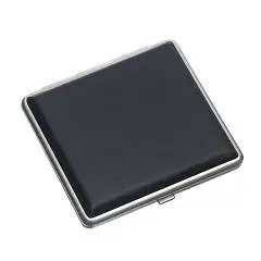 Портсигар S.Quire нерж.сталь  чёрный 9,6х9,3х1,9 см, фото №1