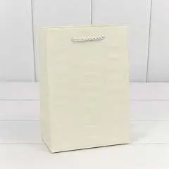 Сумка подарочная "Престиж" Белый 14*20*8см, фото №1