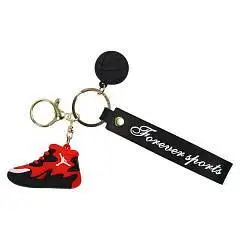 Брелок Sneakers 10см резина КОКОС красный, фото №1