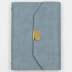 Ежедневник недат А6 "NUANCE ГОЛУБОЙ"  на кольцах, фото №1