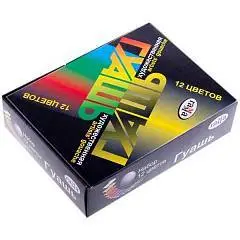 Гуашь худ Гамма "Модерн" 12 цветов 20мл картон. упаковка, фото №1