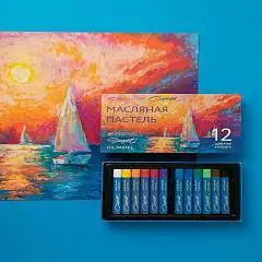 Набор масляной пастели "Сонет" 12 цв, фото №1