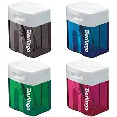 Точилка пластиковая "Berlingo" Perfect, 1 отв, ассорти, фото №1