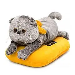 Игрушка мягкая Кот Басик на подушке лежачий, фото №1