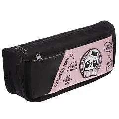 Пенал на молнии мягкий "Панда" черн, фото №1