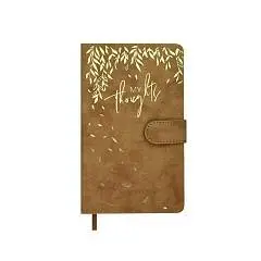 Ежедневник недат А6+ "ТИВОЛИ ГЛОСС БЕЖЕВЫЙ" кожзам, магнитная за, фото №1