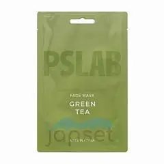 Маска д/л ткан PSLAB GREEN TEA Противовоспалительная 23мл, фото №1