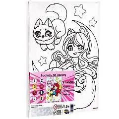 Картина по номерам «Принцесса на луне» 21*15см, фото №1