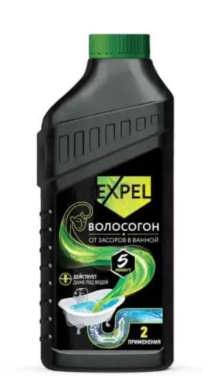 Гель для устранения засоров от волос EXPEL ВОЛОСОГОН 500 мл, фото №1